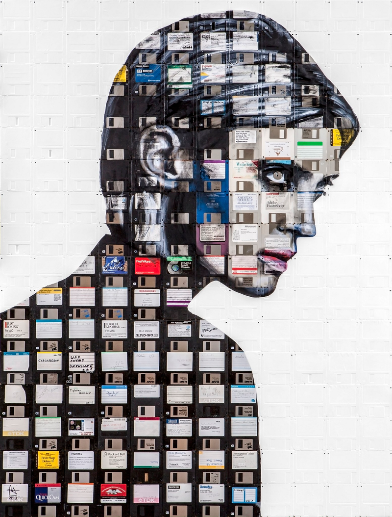 Illustration for article titled Timeless Portraits Created On Obsolete Floppy Disks And Film